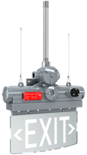 Señal de salida de emergencia iluminada anti explosión LED de 3 Watts certificada para uso en áreas clasificadas peligrosas